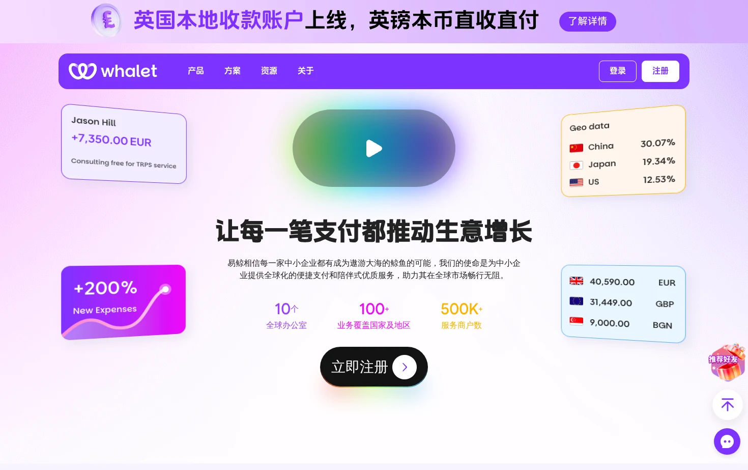 易鲸 Whalet 页面快照